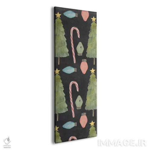 تابلو دکوراتیو مجموعه درخشش کریسمس ب اثر گریس پاپ - نمای پرسپکتیو محصول