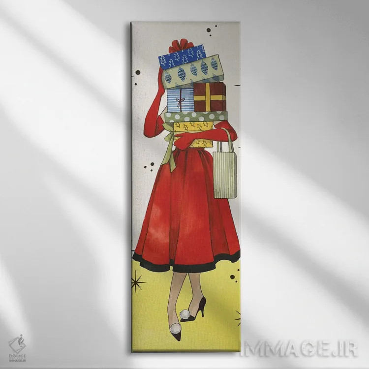 تابلو دکوراتیو مجموعه کریسمس کلاسیک B اثر گریس پاپ - نمای روبهرو روی دیوار