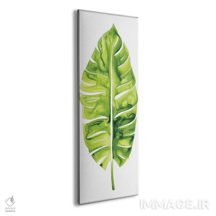 تابلو دکوراتیو مطالعه برگ موز I اثر گریس پاپ - نمای پرسپکتیو محصول