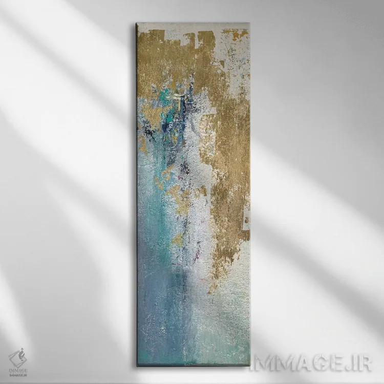 تابلو دکوراتیو ت幻 طلایی اثر پاتریشیا پینتو - نمای روبهرو روی دیوار