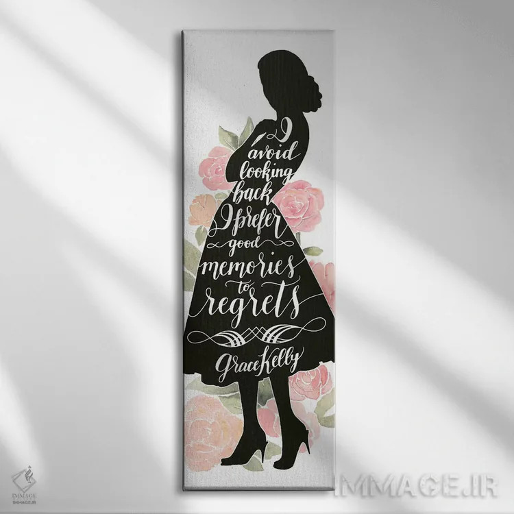 تابلو دکوراتیو زن شاخص ۴ اثر گریس پاپ - نمای روبهرو روی دیوار