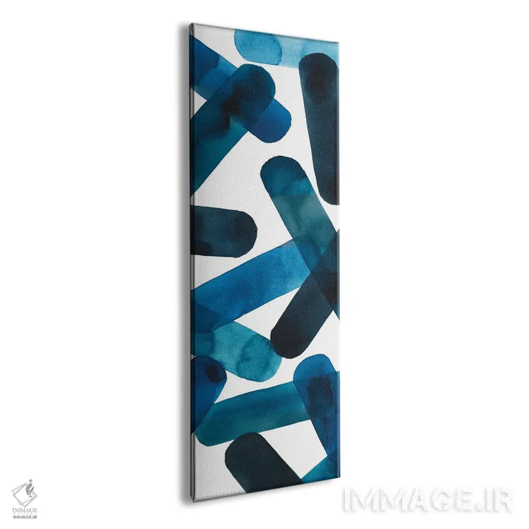تابلو انتزاعی طومارهای دریایی II اثر گریس پاپ - نمای پرسپکتیو محصول