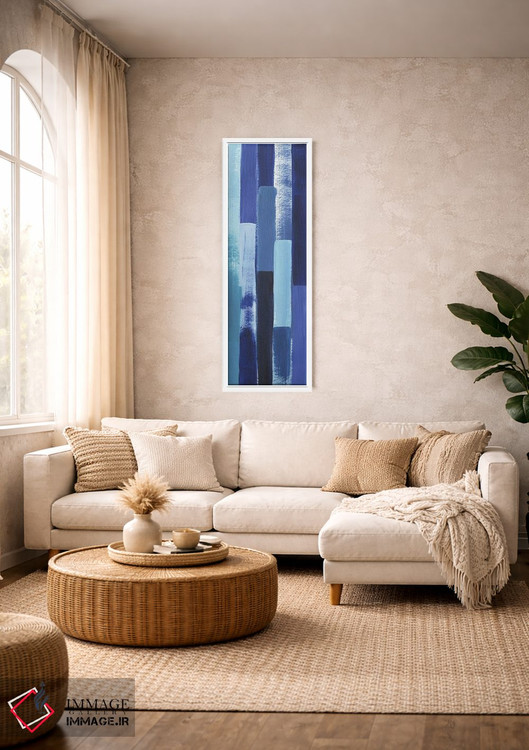 تابلو دکوراتیو آبشار آبی دوم اثر گریس پاپ - D1W