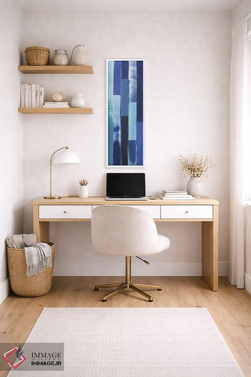 تابلو دکوراتیو آبشار آبی دوم اثر گریس پاپ - D2W