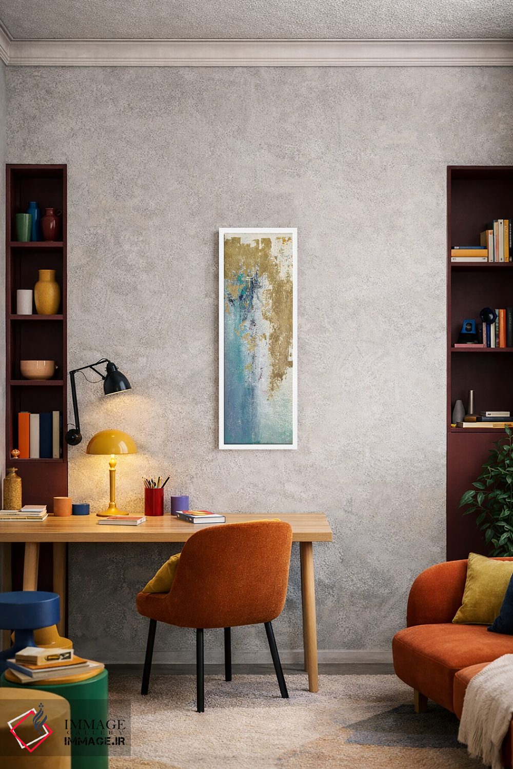 تابلو دکوراتیو ت幻 طلایی اثر پاتریشیا پینتو - D3W