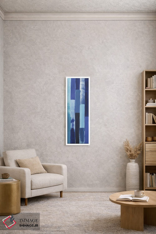 تابلو دکوراتیو آبشار آبی دوم اثر گریس پاپ - D3W