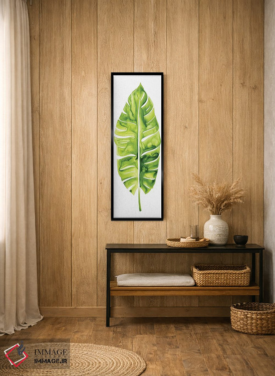 تابلو دکوراتیو مطالعه برگ موز I اثر گریس پاپ - D3B