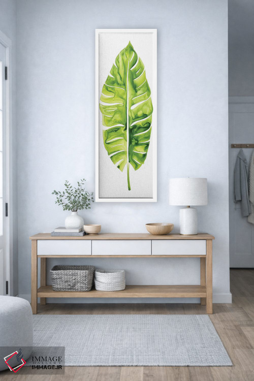 تابلو دکوراتیو مطالعه برگ موز I اثر گریس پاپ - D4W