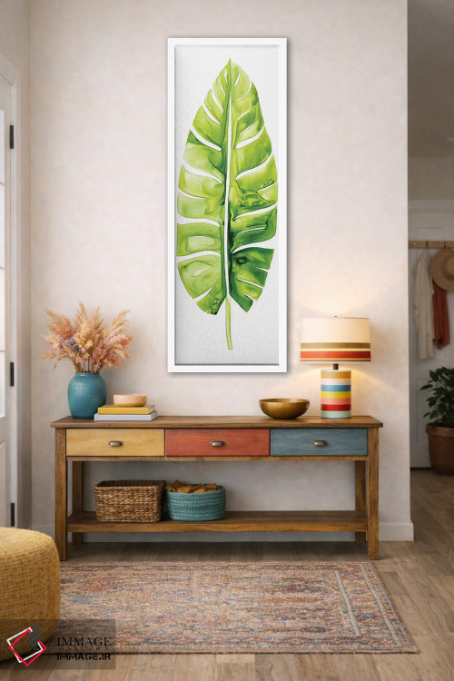تابلو دکوراتیو مطالعه برگ موز II اثر گریس پاپ - D1W