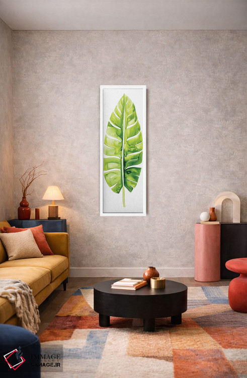 تابلو دکوراتیو مطالعه برگ موز II اثر گریس پاپ - D2W