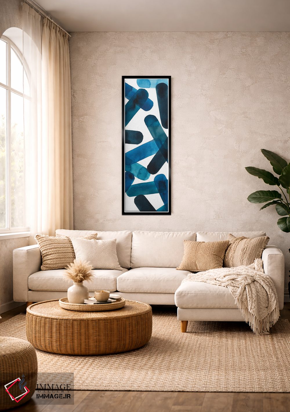 تابلو انتزاعی طومارهای دریایی II اثر گریس پاپ - D4B