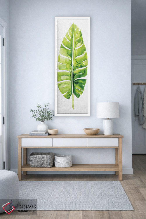تابلو دکوراتیو مطالعه برگ موز II اثر گریس پاپ - D3W