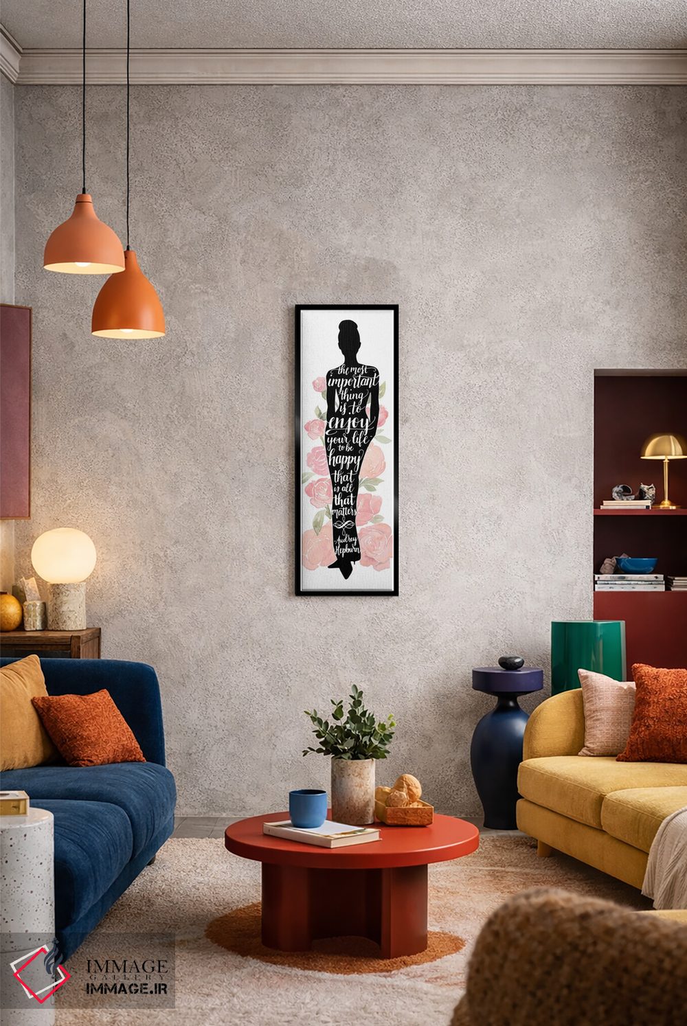 تابلو دکوراتیو زن شاخص ۳ اثر گریس پاپ - D6B