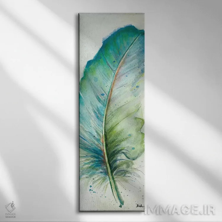 تابلو دکوراتیو پر آبرنگی چهار اثر پاتریشیا پینتو - نمای روبهرو روی دیوار