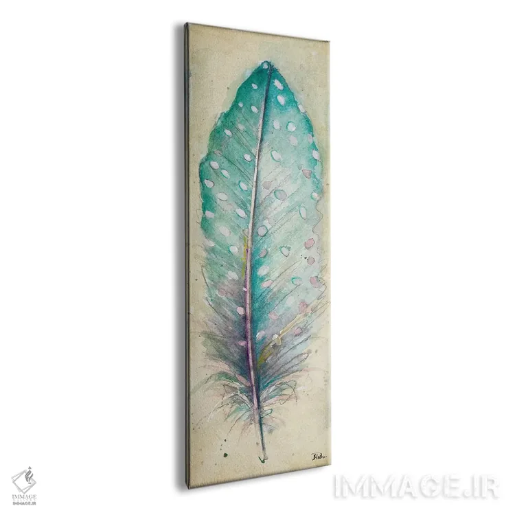 تابلو دکوراتیو پر آبرنگی یک اثر پاتریشیا پینتو - نمای پرسپکتیو محصول