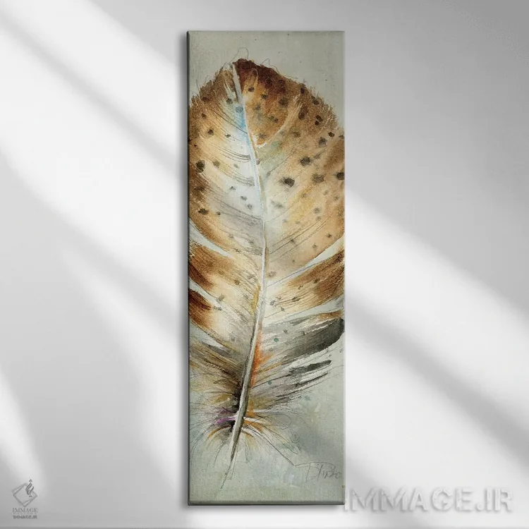 تابلو دکوراتیو پر آبرنگی سه اثر پاتریشیا پینتو - نمای روبهرو روی دیوار