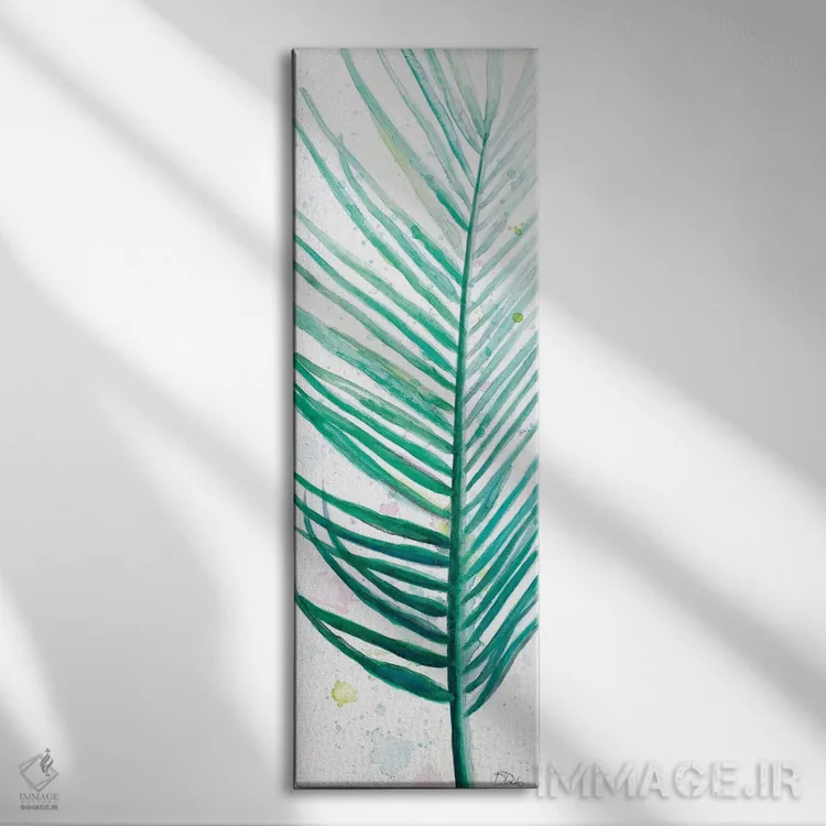 تابلو دکوراتیو نخل خیس دو اثر پاتریشیا پینتو - نمای روبهرو روی دیوار