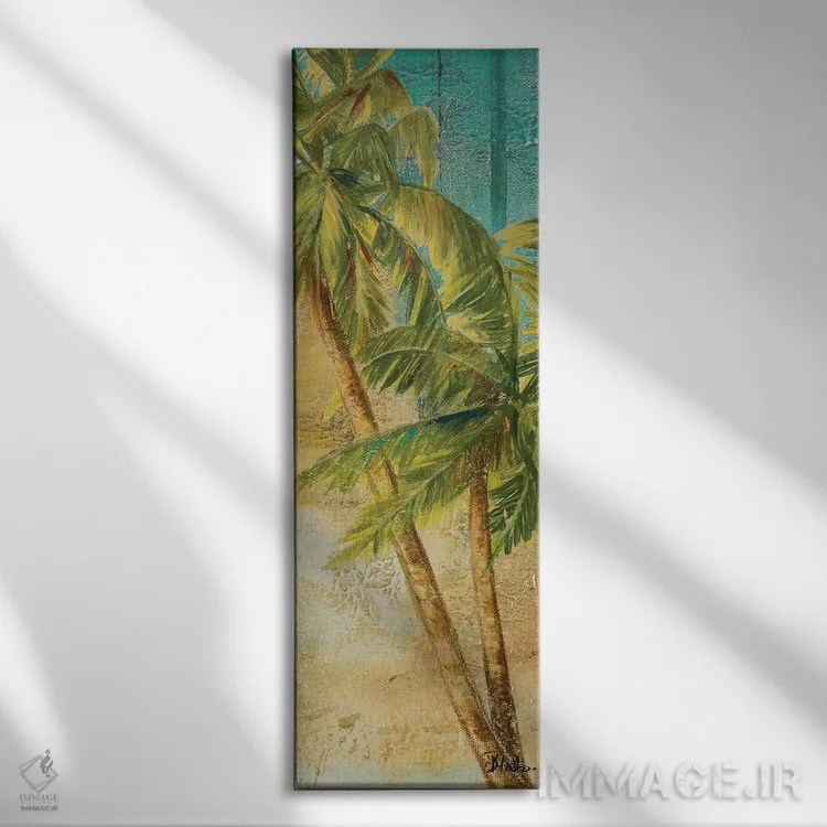 تابلو دکوراتیو پنل نخل ساحلی یک اثر پاتریشیا پینتو - نمای روبهرو روی دیوار
