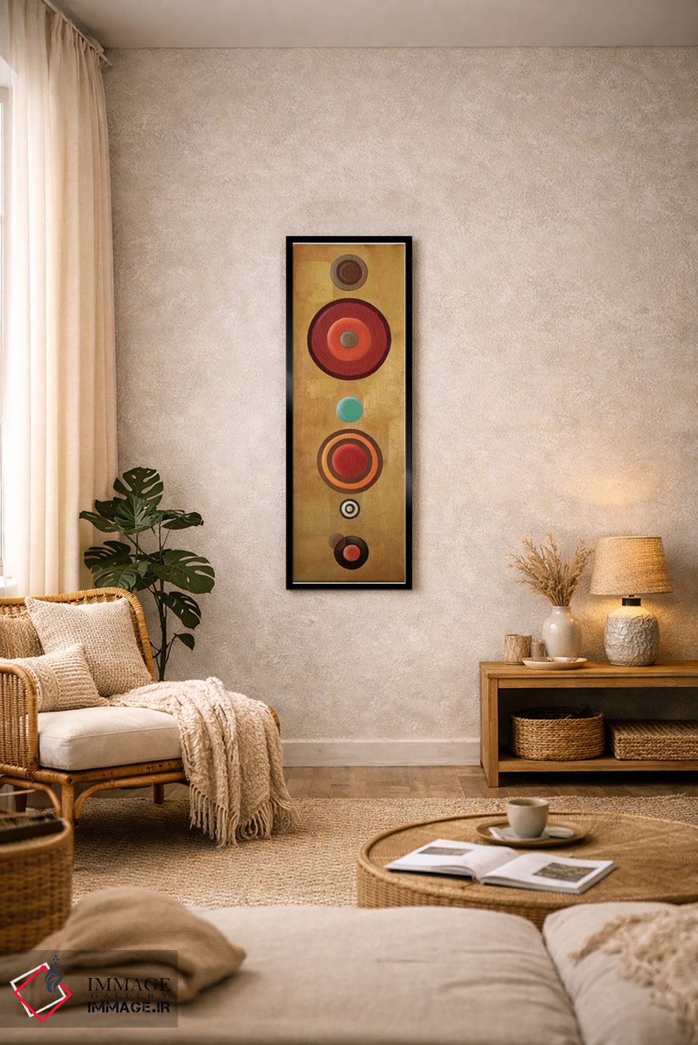 تابلو دکوراتیو دایره ها ۲ اثر پاتریشیا پینتو - D3B