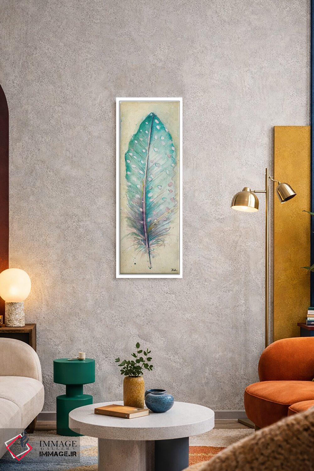 تابلو دکوراتیو پر آبرنگی یک اثر پاتریشیا پینتو - D1W