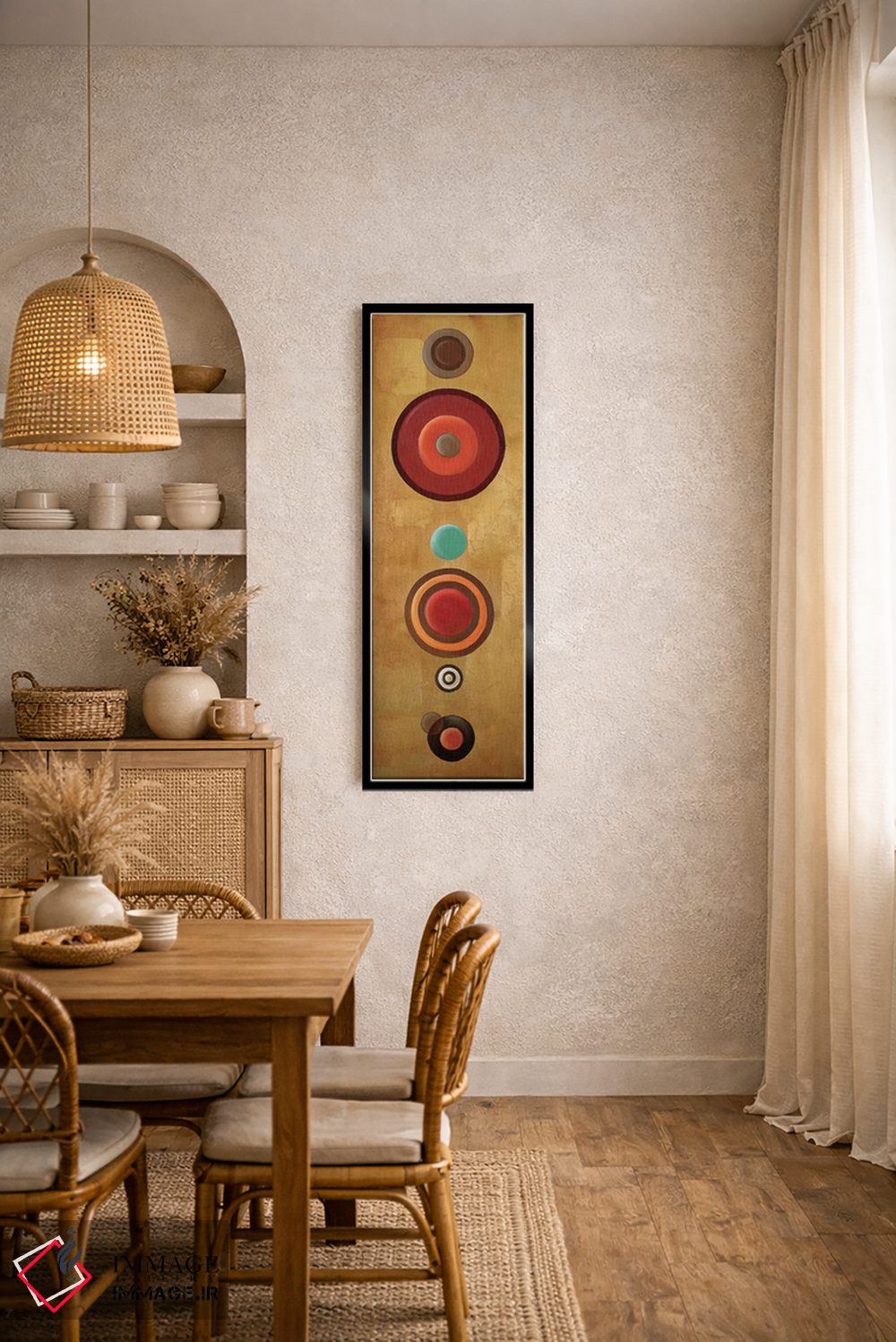 تابلو دکوراتیو دایره ها ۲ اثر پاتریشیا پینتو - D4B