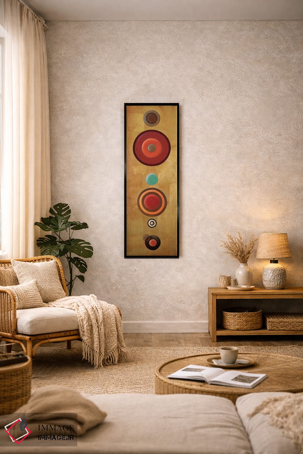 تابلو دکوراتیو دایره ها ۲ اثر پاتریشیا پینتو - D5B