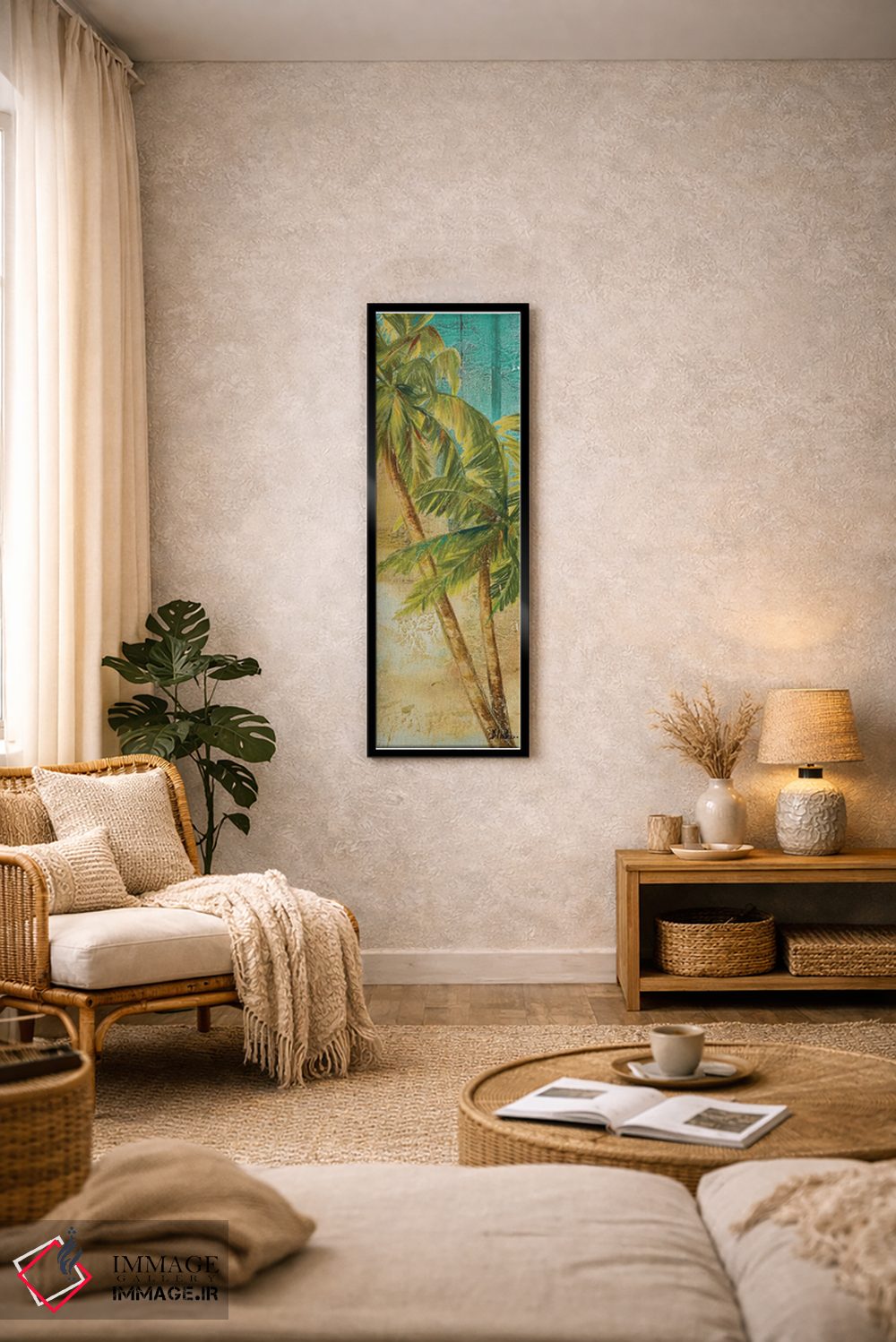 تابلو دکوراتیو پنل نخل ساحلی یک اثر پاتریشیا پینتو - D1B