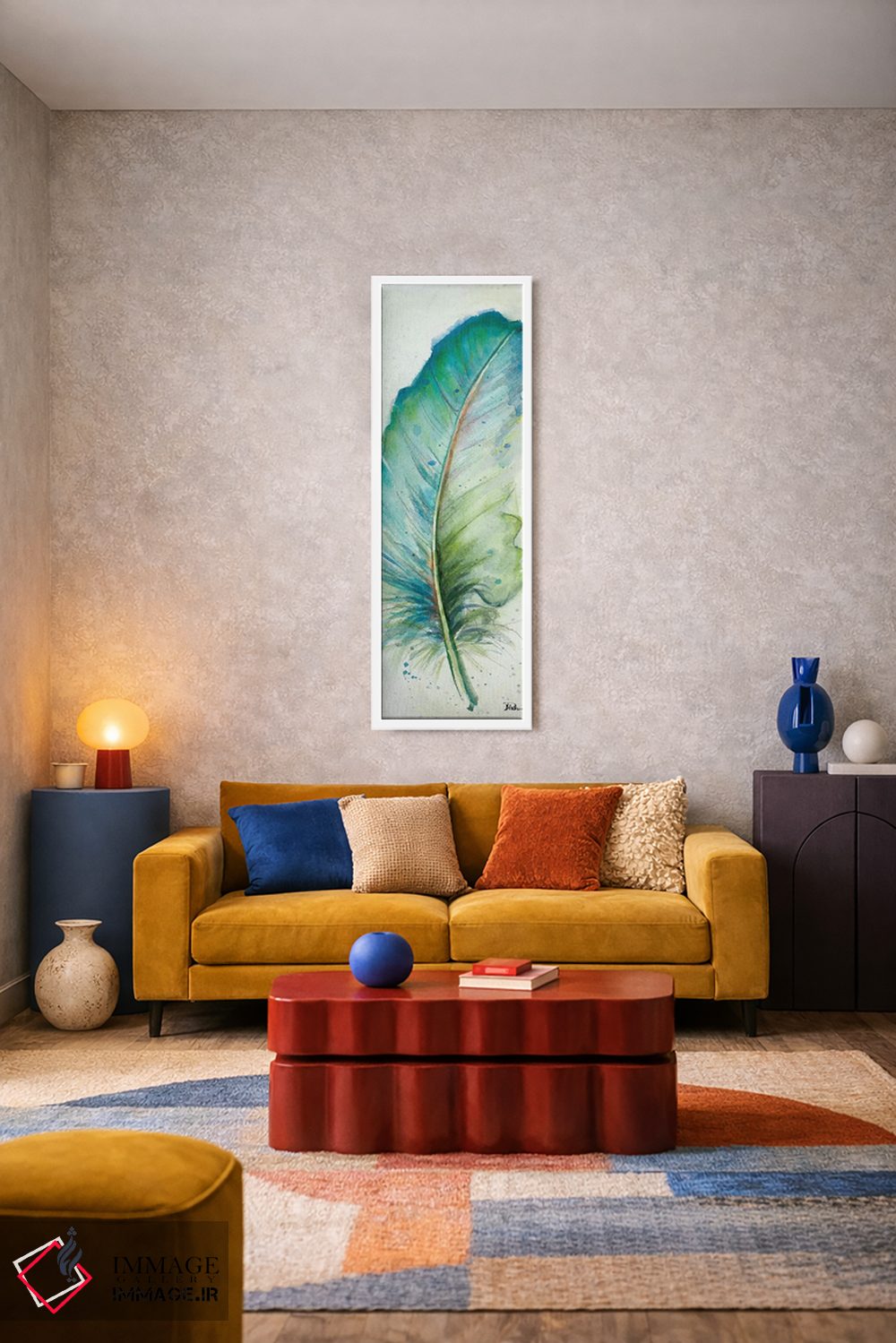 تابلو دکوراتیو پر آبرنگی چهار اثر پاتریشیا پینتو - D1W