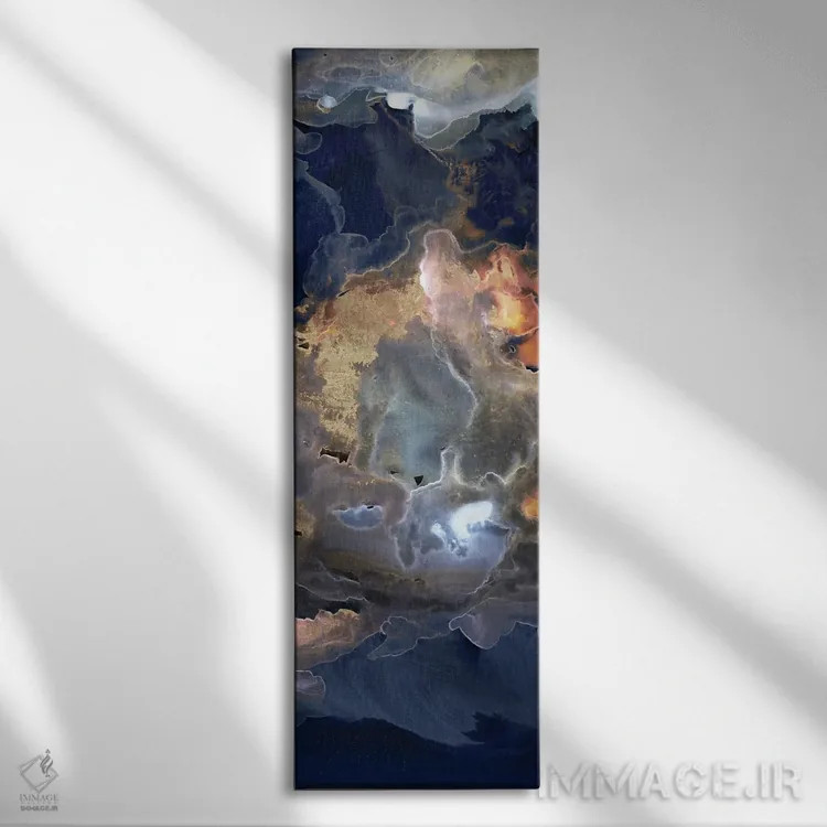 تابلو دکوراتیو طوفان در مهتاب اول اثر پی آی استودیو - نمای روبهرو روی دیوار