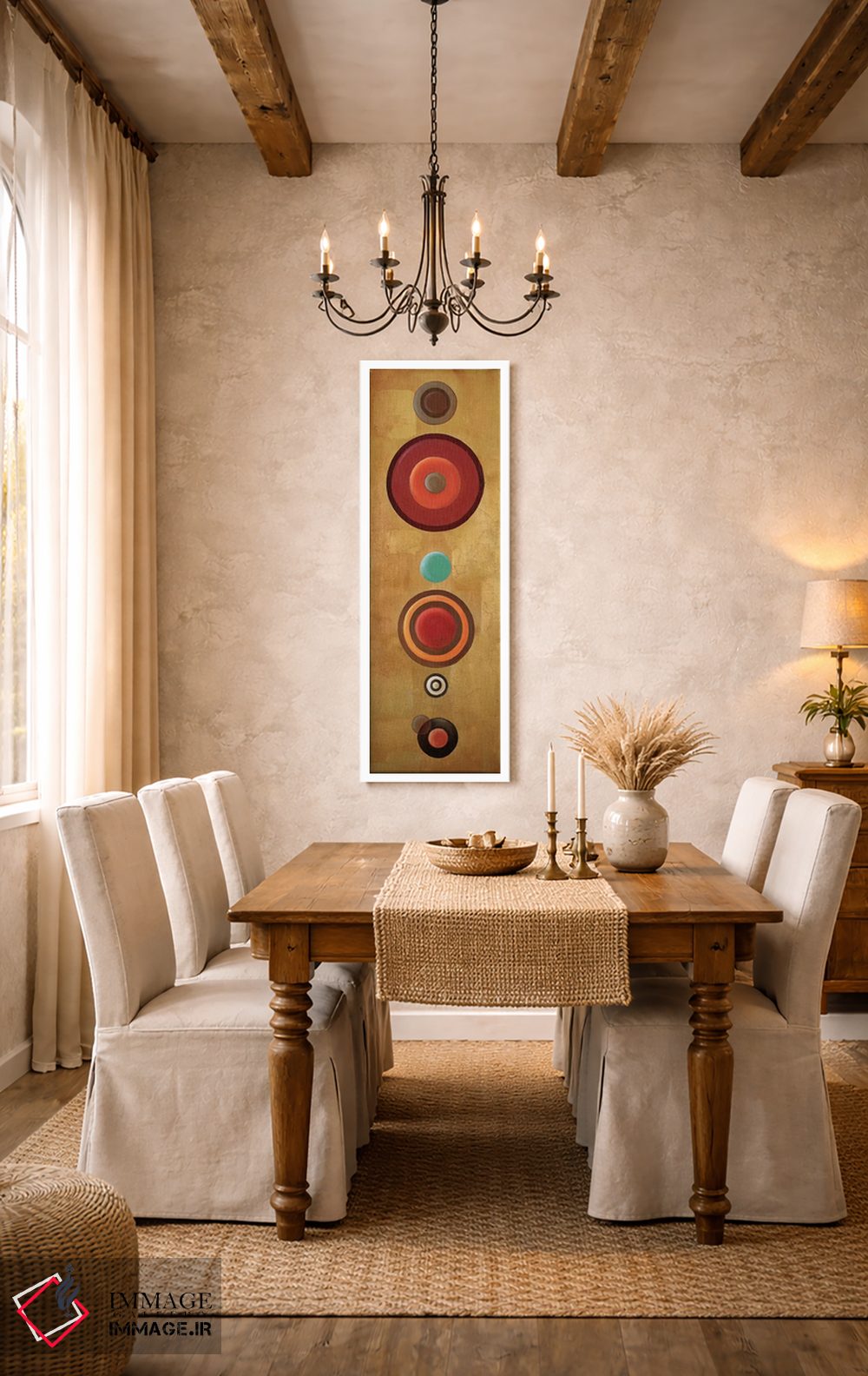 تابلو دکوراتیو دایره ها ۲ اثر پاتریشیا پینتو - D6W