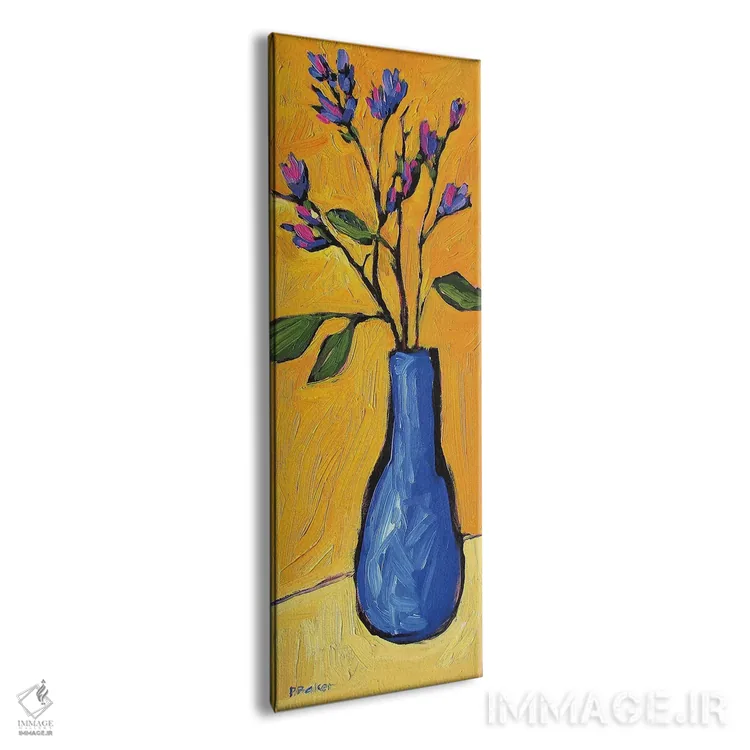 تابلو دکوراتیو گلگون زرد اثر پتی بیکر - نمای پرسپکتیو محصول