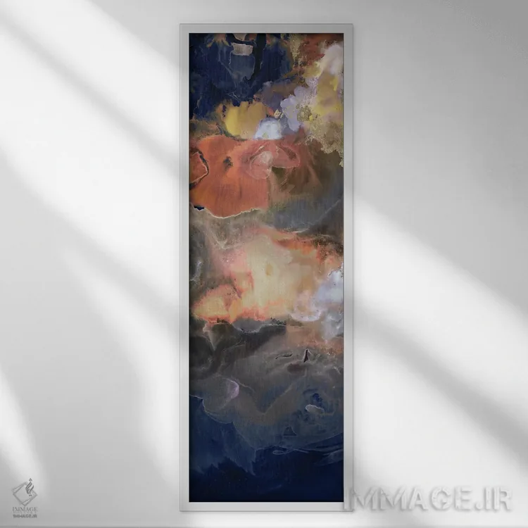 تابلو دکوراتیو طوفان در مهتاب دوم اثر پی آی استودیو - نمای قابدار سفید