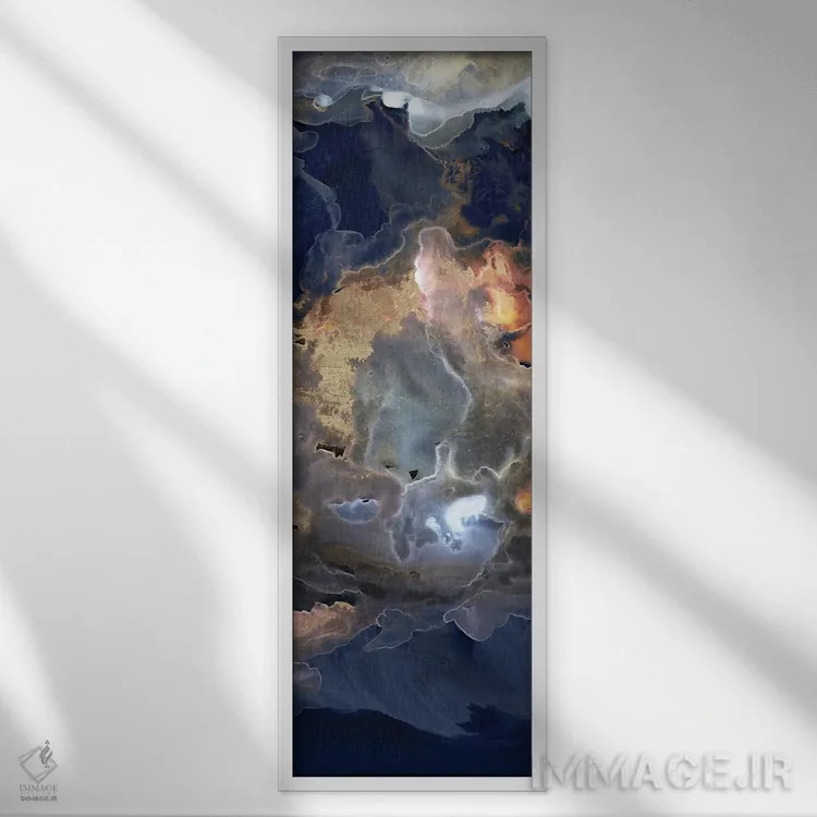 تابلو دکوراتیو طوفان در مهتاب اول اثر پی آی استودیو - نمای قابدار سفید