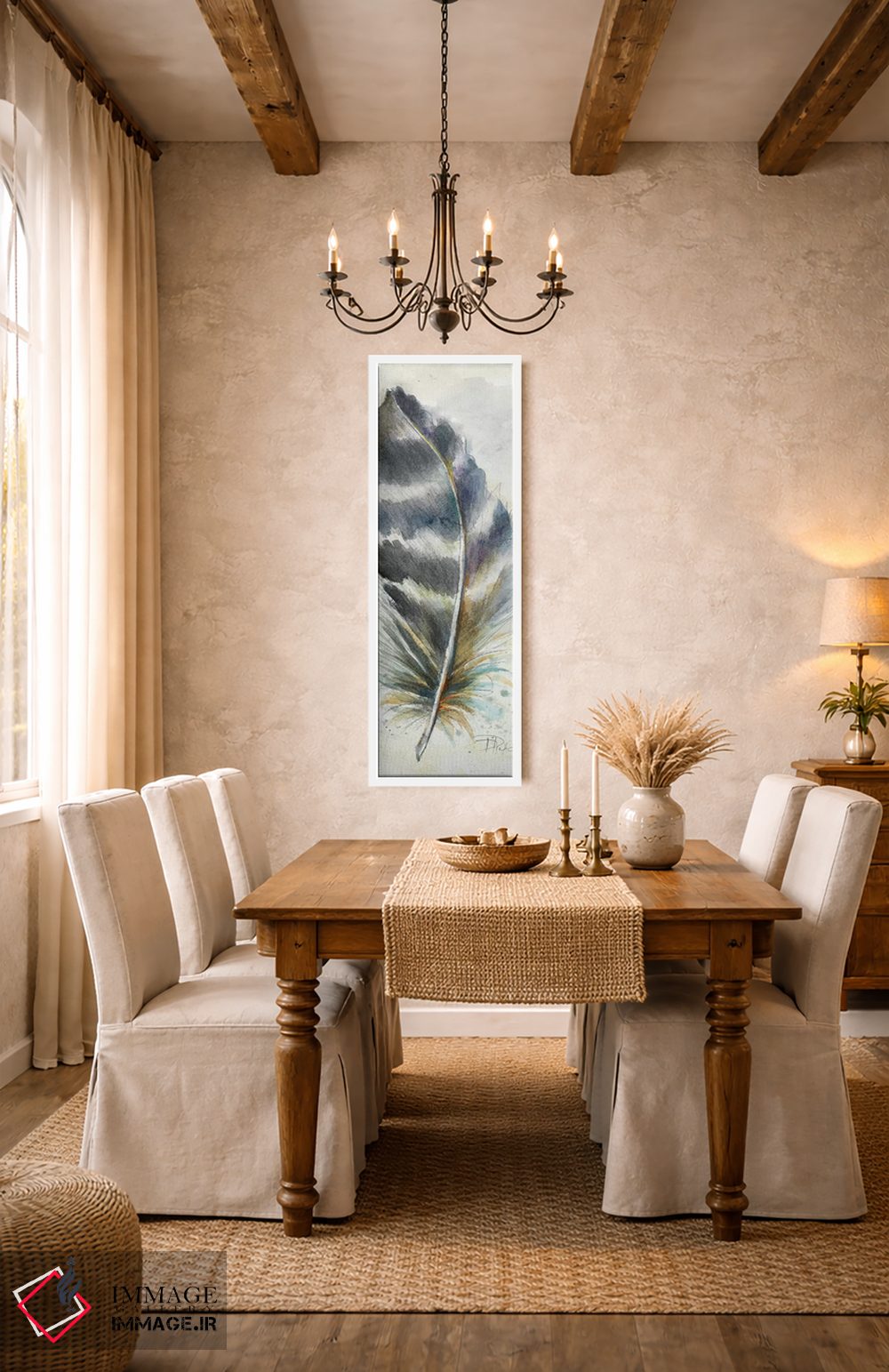 تابلو دکوراتیو پر آبرنگی شش اثر پاتریشیا پینتو - D3W