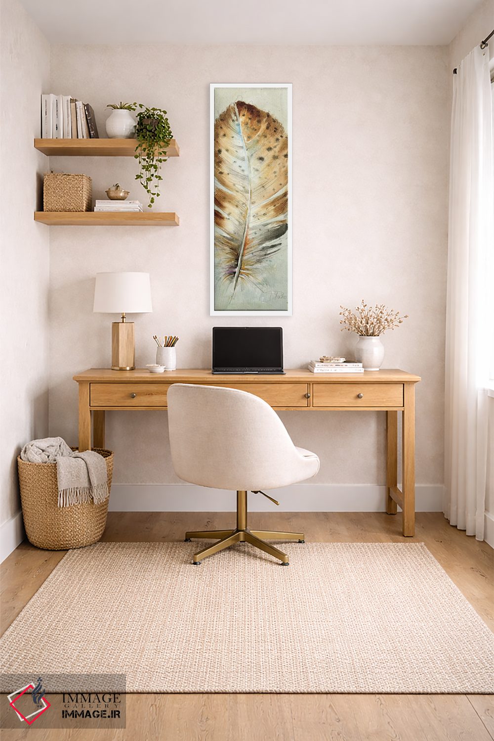 تابلو دکوراتیو پر آبرنگی سه اثر پاتریشیا پینتو - D3W