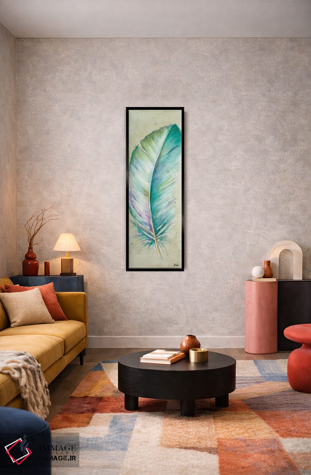 تابلو دکوراتیو پر آبرنگی دو اثر پاتریشیا پینتو - D2B