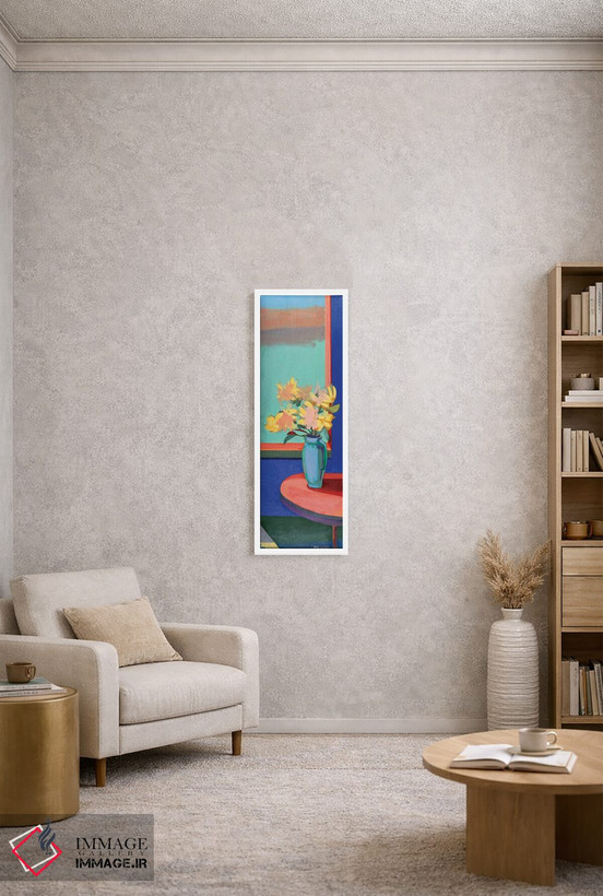 تابلو دکوراتیو گل های زرد در اتاق اثر پتی راجرز - D2W