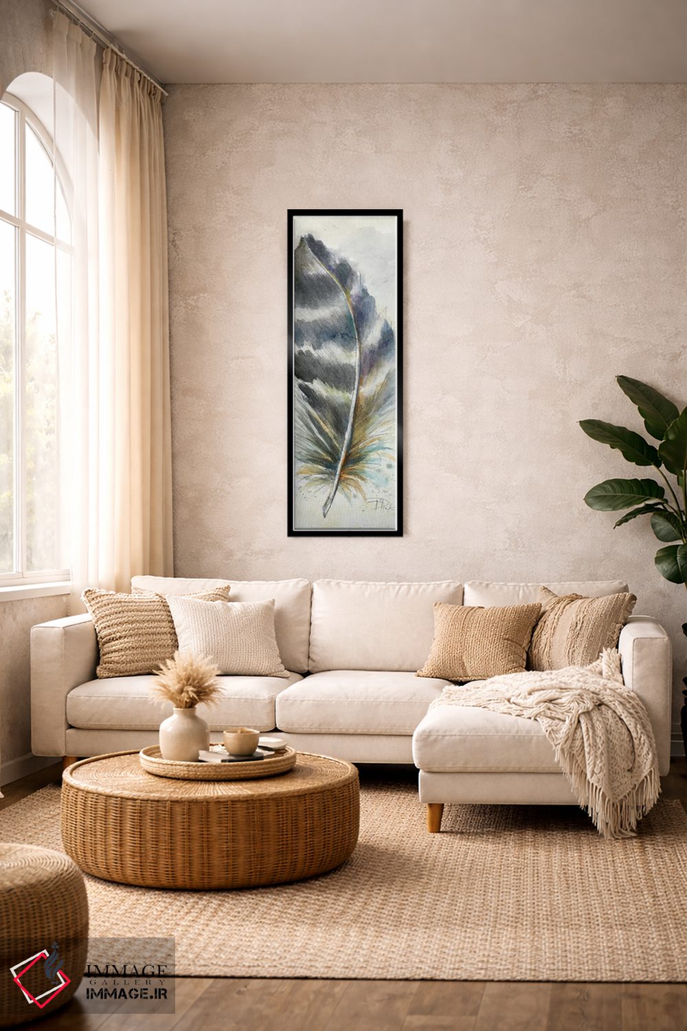 تابلو دکوراتیو پر آبرنگی شش اثر پاتریشیا پینتو - D4B