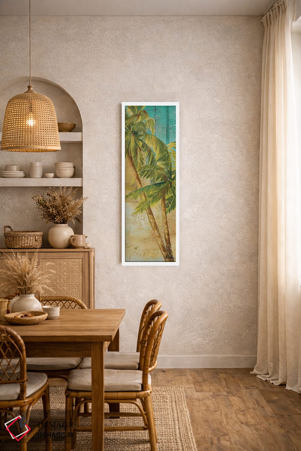 تابلو دکوراتیو پنل نخل ساحلی یک اثر پاتریشیا پینتو - D3W