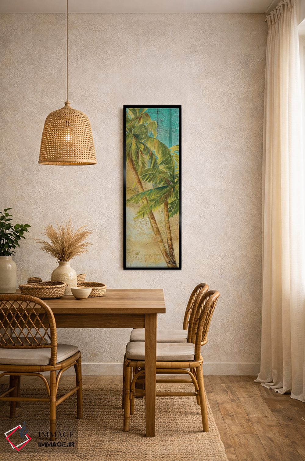 تابلو دکوراتیو پنل نخل ساحلی یک اثر پاتریشیا پینتو - D4B