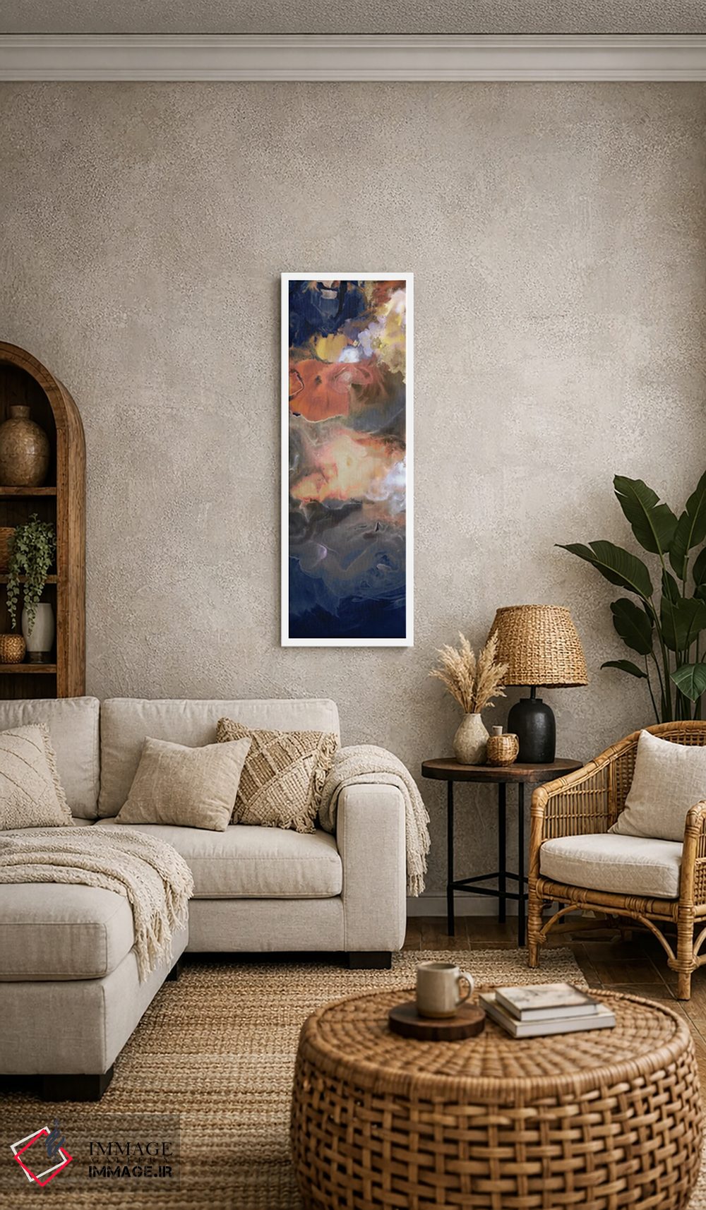 تابلو دکوراتیو طوفان در مهتاب دوم اثر پی آی استودیو - D6W