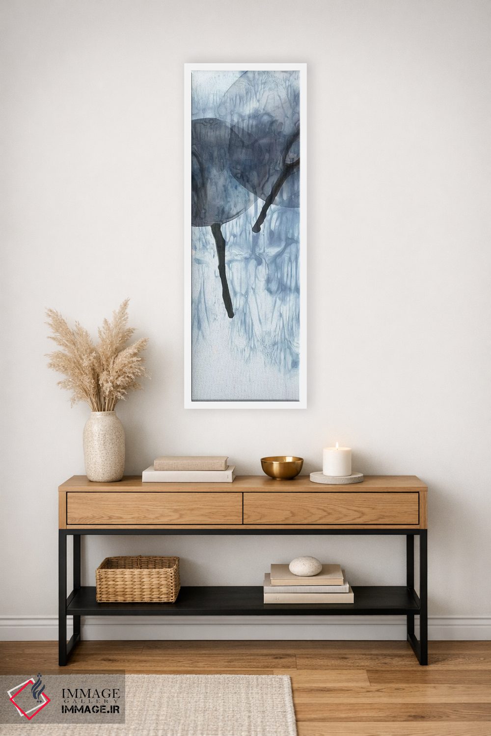 تابلو دکوراتیو دایره های چکه ای ۱ اثر پی آی استودیو - D1W