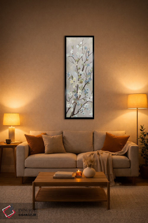 تابلو مدرن شکوفه دوم اثر پی آی استودیو - D1B