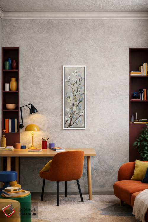 تابلو مدرن شکوفه دوم اثر پی آی استودیو - D2W