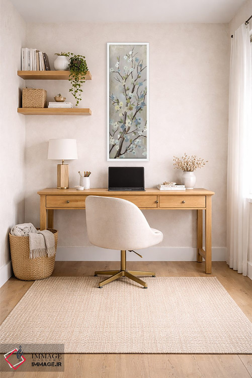 تابلو مدرن شکوفه دوم اثر پی آی استودیو - D3W