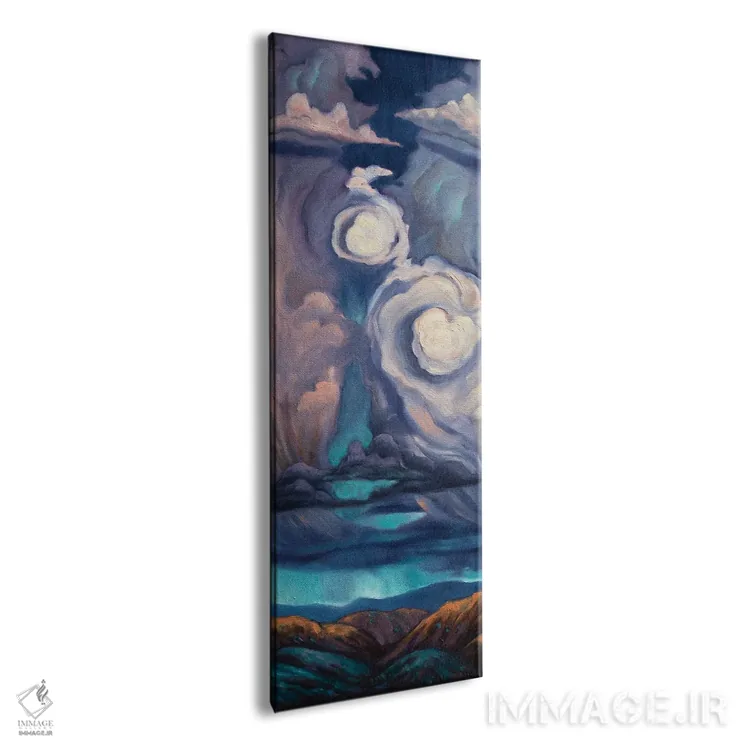 تابلو دکوراتیو قلب طوفان اثر ربکا بالدوین - نمای پرسپکتیو محصول