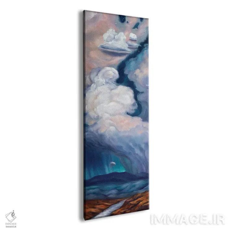 تابلو دکوراتیو باران بنفش اثر ربکا بالدوین - نمای پرسپکتیو محصول