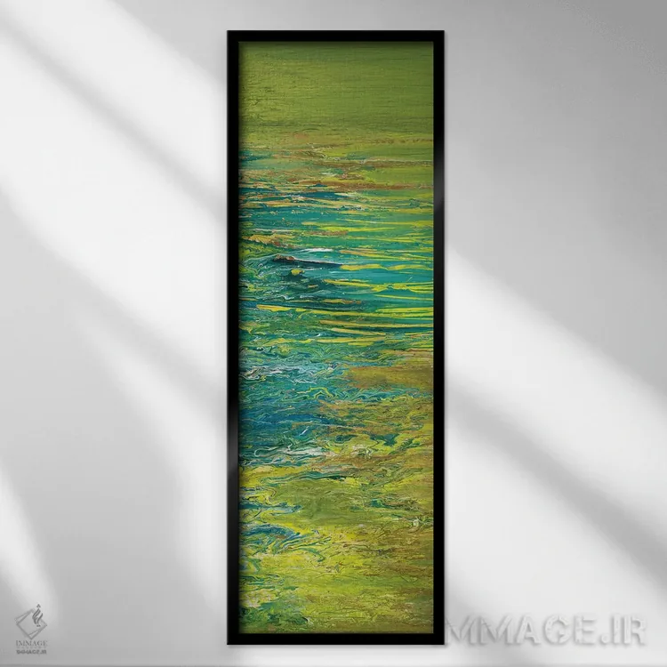 تابلو دکوراتیو دریاچه I اثر روبرتو گونزالس - نمای قابدار مشکی