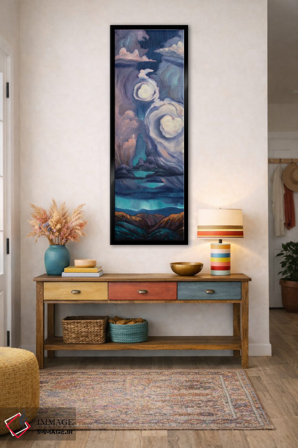 تابلو دکوراتیو قلب طوفان اثر ربکا بالدوین - D2B