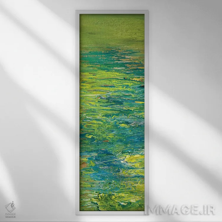 تابلو دکوراتیو دریاچه II اثر روبرتو گونزالس - نمای قابدار سفید